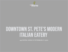 Tablet Screenshot of ilritornodowntown.com